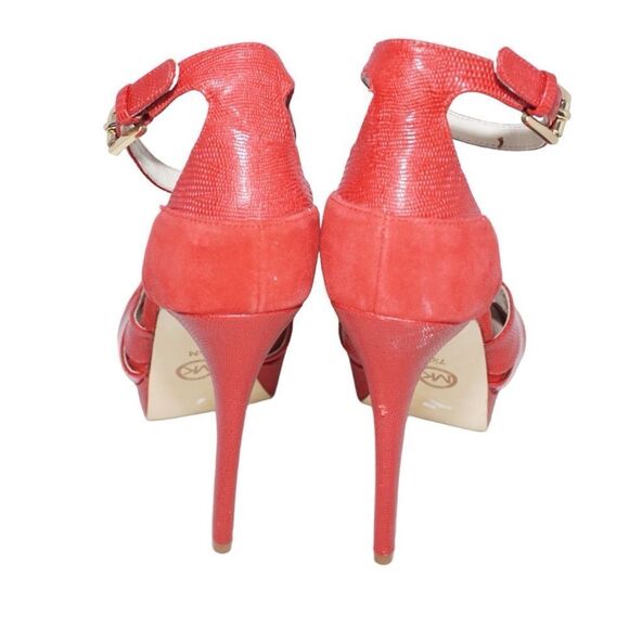 Michael Kors Red Suede Stiletto Pumps, Size 7 - Picture 10 of 11